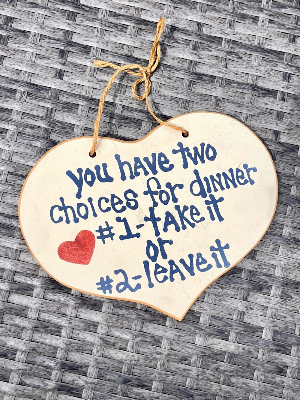 🍀 FREE in bundle* Heart-Shaped Wooden Sign, Humorous Chef Cook Mom gift